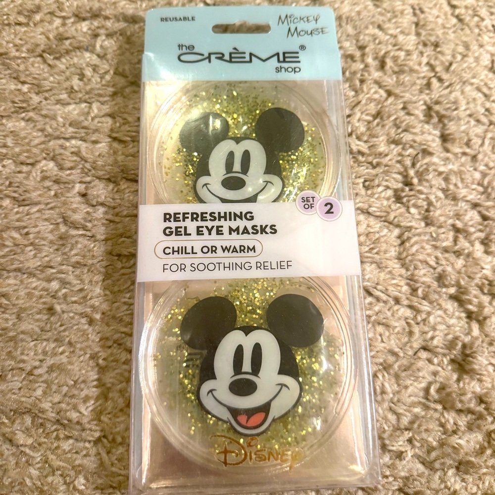 Creme Shop Mickey Mouse Reusable Refreshing Gel Glitter Eye Masks